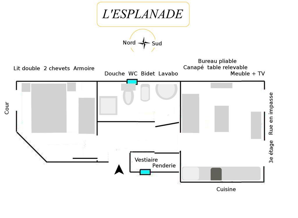 L'Esplanade Apartman Nizza Kültér fotó